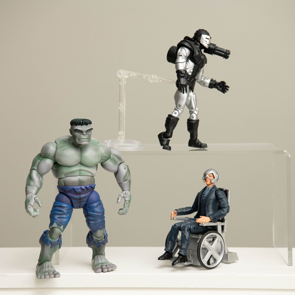 Marvel Legends Action Figure Lot Grey Hulk War Machine Professor X Wheelchair